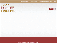 Tablet Screenshot of langleyhomesinc.com